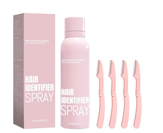 Hair Identifier Spray for Face Shaving and Dermaplaning | No Irritation Depilatory Soothing Spray for Skin and Body | Quick & Easy Hair Removal for Smooth, Flawless Skin