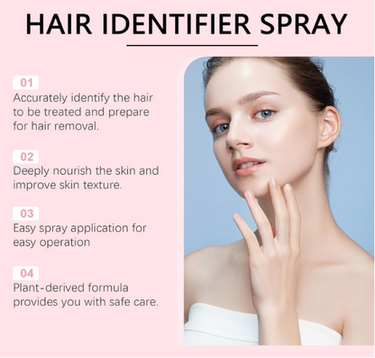 Hair Identifier Spray for Face Shaving and Dermaplaning | No Irritation Depilatory Soothing Spray for Skin and Body | Quick & Easy Hair Removal for Smooth, Flawless Skin