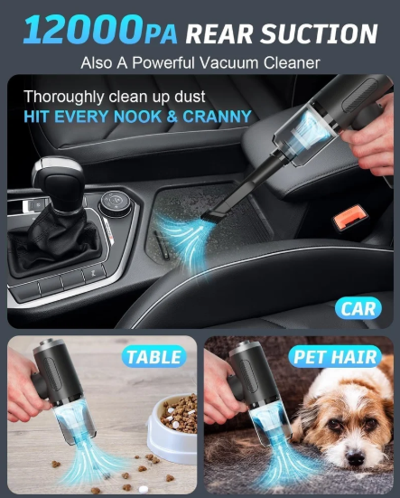 3 In 1 Car Vacuum Cleaner, 120 Watts